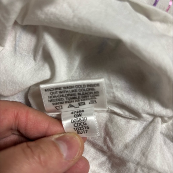 Hanna Anderson Metallic Rainbow Stripe Dress Size 5 - Picture 6 of 8